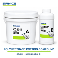 Composé de moulage en polyuréthane bi-composant UL94 V-0 ignifuge pour l'encapsulation électrique des transformateurs et des outils électriques CC4011