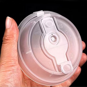 90mm Cỡ nòng dùng một lần nắp chống rò rỉ Takeaway gói trà sữa cốc cà phê nắp cốc giấy ép phun nắp cốc - Product Image 1