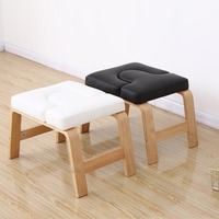 Chaise de Yoga, banc à main pour la maison et la salle de sport, tabouret d'inversion avec tapis en bois et PU