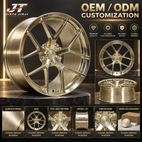 Jantes forgées à rayons fendus concaves polies or 18-22 pouces 5x112 5x114.3 5x120 en alliage 6061-T6 pour BMW Audi Mercedes-Benz