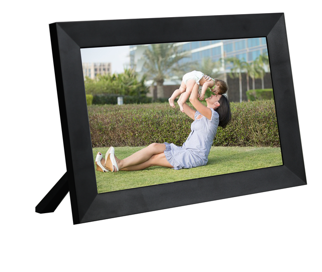 10 Inch Smart Cloud Digital Picture Frame 32GB Storage Acrylic Material Touch Screen Android WiFi Clock Anywhere Via Frame App