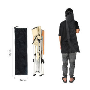 Silla Plegable para Camping, con Marco de Aluminio, Respaldo Ajustable en Altura, Reclinable - Product Image 3