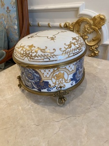 Vasi da tavolo in ceramica moderna in ceramica blu e bianco con <span class=keywords><strong>disegno</strong></span> a mano per la decorazione domestica - Product Image 2