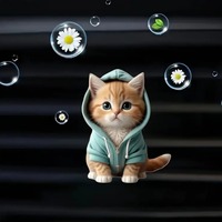 Accessoires intérieurs de voiture, cadeau de Noël, décoration, mini-parfum arabe, tournesol, chien de compagnie, sweat-shirt pour chat, diffuseur d'air pour voiture