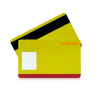 Kartu Hibrida Kosong NFC RFID Hico 2750OE 6500OE Cetak Warna Penuh dengan Chip FELICA-LITE-S 224B dan Strip Magnetik