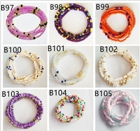 Chaînes de Ventre Élastiques Tendances Perles de Taille Africaines Bijoux de Corps pour Femmes avec Breloques – Cadeau de Mariage, Anniversaire, Fiançailles et Fête