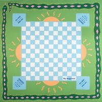 Tapis de jeu de mahjong OASIS de luxe portable en caoutchouc naturel de 33,5 pouces x 33,5 pouces pour jeux de mahjong américain et de poker