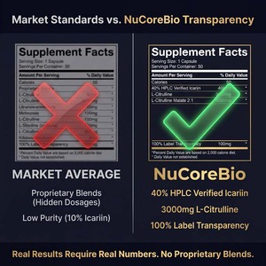 NuCoreBio OEM Marque Privée 40% Icariine Betterave Ginseng Rouge Coréen Triple Adaptogène Extrait Herbal 30 Sachets Oxyde Nitrique - Product Image 3