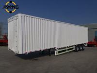 Semi-remorque porte-conteneurs robuste à 3 essieux avec élévateur latéral 40 pieds et grue pour chargement et déchargement autonome
