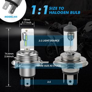 Ampoule LED de phare de moto BEVINSEE 1500LM haute puissance et brillante H4 pour <span class=keywords><strong>KTM</strong></span> 990 <span class=keywords><strong>Adventure</strong></span> 2006-2011 <span class=keywords><strong>2012</strong></span> - Product Image 3