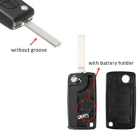 Télécommande de voiture à 3 boutons de remplacement pour Peugeot 107 207 307 407 607 208 308 408 CE0536