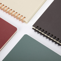 Carnet à spirale Wire-O personnalisé pour étudiants avec couverture en tissu/PP, vente en gros, coloré, pour l'étude, la prise de notes et l'écriture des devoirs