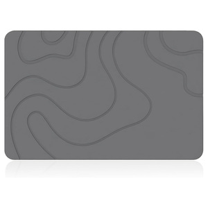 Tapis de bain en pierre de diatomite, séchage rapide, super absorbant, tapis en terre de diatomée, antidérapant et naturel pour le sol de la salle de bain, facile à nettoyer - Product Image 1