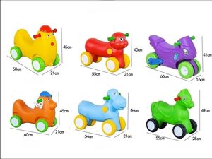 Maternelle nouveau modèle Monter sur les jouets de voiture pour les enfants à jouer coloré forme animale moto cheval girafe <span class=keywords><strong>avion</strong></span> lapin cher - Product Image 3