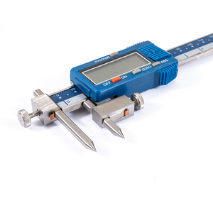Calibrador Digital de Línea Central de Acero Inoxidable de 10-150 mm para Medición de Orificios Centrales, Resolución de 0.01/0.0005 Pulgadas, +/-0.05 mm, 2730-4065 Elec - Product Image 1