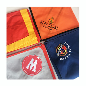 Écharpe de scout en <span class=keywords><strong>tissu</strong></span> polyester/coton/métallique, motif floral et léopard personnalisé, avec logo brodé, foulard - Product Image 6