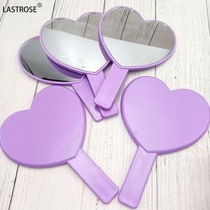 Hot Sale Purple Heart-Shape Pocket Travel Makeup <b>Mirror</b> OEM Logo Handheld Customizable Makeup <b>Mirror</b> - Product Image 6