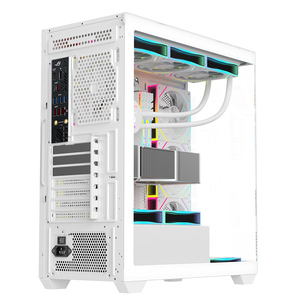 Ruix Carnival Super nuevo diseño PC Case Mecro ATX precio barato PC Case en 1K precio Gaming Cabinet Fish Tank PC Case con <span class=keywords><strong>RGB</strong></span> Fans - Product Image 5