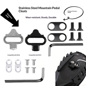 Clip per <span class=keywords><strong>scarpe</strong></span> da mountain bike, set di clip per <span class=keywords><strong>scarpe</strong></span> <span class=keywords><strong>MTB</strong></span> con sgancio rapido, adatte per pedali SH51/SH56, per mountain bike e bici da strada in acciaio. - Product Image 1