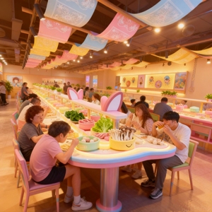 ระบบสายพานลำเลียงอาหารการ์ตูน <span class=keywords><strong>kaiten</strong></span> แบบกำหนดเองมัลติฟังก์ชั่นสำหรับร้านอาหาร3ประเภท - Product Image 5