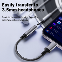 Câble femelle de type C à 3.5mm adaptateur de casque audio auxiliaire avec convertisseur de puce Taiwan câble d'alimentation largement utilisé tout neuf