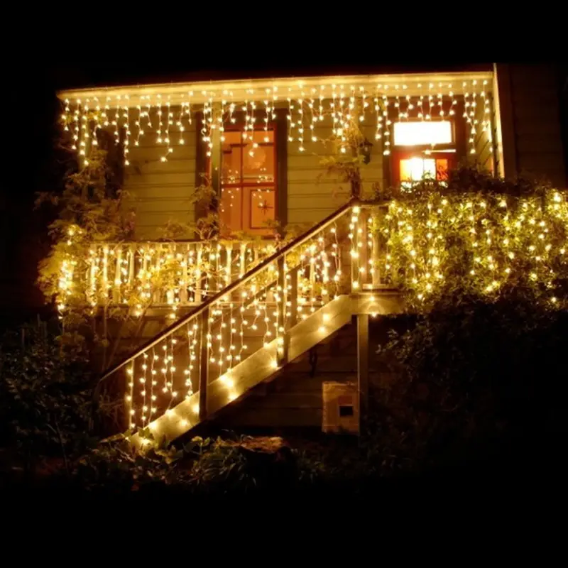 高品質カラフルなつららクリスマスライトLEDつららライト屋外防水フェスティバルライト