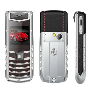 Unlock Luxury High Class Durable Signature Metal Cellphone Voice Changer Blacklist BT Dial Two Sim Elderly Feature Phones