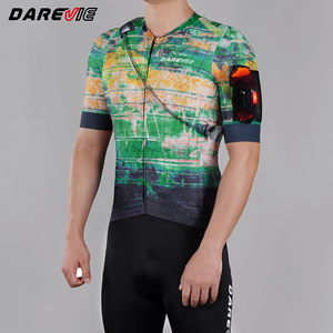 Maillot de cyclisme Darevie personnalisé avec poche d'hydratation 2L, maillot de vélo de gravier personnalisé, vêtements de vélo extensibles - Product Image 1