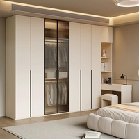 Ensemble complet de meubles de chambre à coucher modernes sur mesure, comprenant armoire, commode, meuble de rangement en bois massif