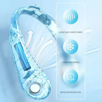 Anneau de refroidissement PCM Ventilateur de cou à grande vitesse-Thérapie à la glace portable avec réfrigération durable et durée de vie de la batterie