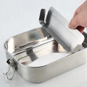 Orealmi 1400ml Large Stainless Steel Food <strong>Container</strong> with Silicone Seal and Lock Clips for Lunch Dinner <strong>Breakfast</strong> - Product Image 3