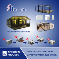 Maison avec terrasse extensible 20ft /40 à bas prix Maisons de luxe Hôtel Maisons mobiles de 3 chambres Maison en conteneur pliable pour vivre