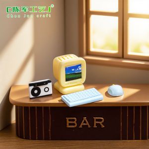 ชุดตกแต่งบ้านตุ๊กตา DIY อุปกรณ์ไฟฟ้า เครื่องเล่นเกม ซีรีส์โทรทัศน์แนววินเทจ วีเจ แลนด์สเคป - Product Image 5