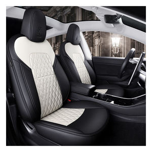 Housse de siège avant et arrière imperméable en similicuir Nappa de luxe sur mesure pour Tesla Model 3 Highland 2024 2025 - Product Image 1