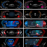 Pour Série 3 F30 F31 F32 F33 F34 F36 - Tableau de bord numérique 12,3 pouces avec thèmes multi-interface - Kit de modernisation de cockpit virtuel pour véhicule