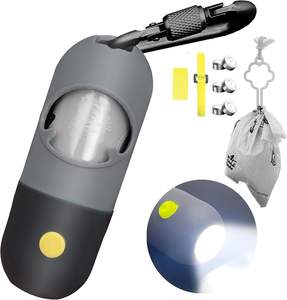 Dispensador de bolsas de caca de perro personalizado con linterna LED incorporada y clip de <span class=keywords><strong>metal</strong></span> para correa - Product Image 2