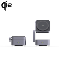 Qi2 3-en-1 30W aspirateur électrique pliable magnétique 5V/3A sortie 30W Station de charge sans fil OTP OVP Protection PD 3.0 fonction