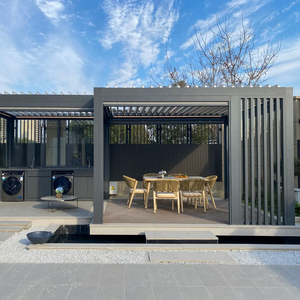 ศาลาพักผ่อน LFL Bioclimatique รับประกันมอเตอร์ 10 ปี ศาลาอะลูมิเนียมปรับองศาได้ สำหรับสวน หรูหรา ปรับแต่งได้ตามต้องการ - Product Image 1