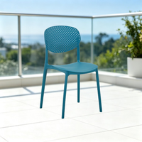 Chaise de salle à manger empilable moderne en plastique, écologique, imperméable, mobilier commercial pour écoles, maisons, cafés, jardins extérieurs