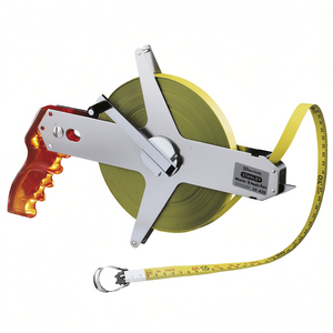 Stanley Master II Wheel Tape Measure 50m/mm Steel Blade With <b>Hook</b> For Construction And Surveying - Product Image 2