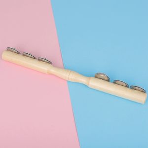 Címbalo de Madera de Una Fila con Seis Campanas Orff, Juguete Educativo para el Desarrollo Intelectual Temprano - Product Image 4