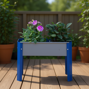 Potager surélevé moderne en métal pour légumes et fleurs, jardinière extérieure grande taille pour jardin et terrasse - Product Image 2