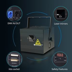 Equipo de Iluminación para Escenarios, Luz Láser de 1w a 5w, Luces Láser DMX a Todo Color para DJ, Discoteca, Club Nocturno - Product Image 5