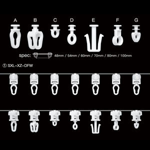 Sliding <b>Window</b> Silent Curtain Rail Runners Ceiling Wave Custom Ripple S Fold Curtain Runner - Product Image 3