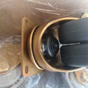 75 mm Doppel-Lenkrollen für Flugzeugtrolleys, thermoplastische Gummilauffläche, Grau - Product Image 4