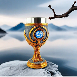 Tasse en métal à whisky en acier inoxydable <span class=keywords><strong>Game</strong></span> Thrones créative de nouvelle arrivée gobelet en <span class=keywords><strong>verre</strong></span> à <span class=keywords><strong>vin</strong></span> gaufré personnalisé Hearthstone - Product Image 4