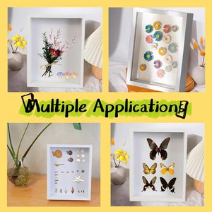 Custom Dried Flower Photo Frame Display case Wood 3D Deep Shadow <b>Box</b> Frame with Glass for Home Decor - Product Image 4