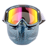 Lunettes de motocross teintées pour hommes Lunettes de moto avec masque