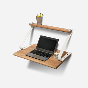 Organisateur <span class=keywords><strong>de</strong></span> rangement pour la maison support décoratif en <span class=keywords><strong>m</strong></span>étal <span class=keywords><strong>de</strong></span> haute qualité support suspendu mural à <span class=keywords><strong>2</strong></span> niveaux avec étagère en bois Design <span class=keywords><strong>de</strong></span> style américain - Product Image 1