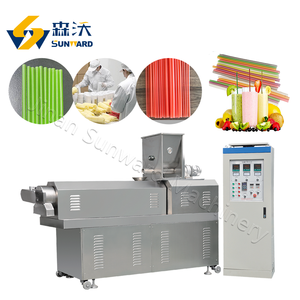 Suministro directo de fábrica 200 kg/h Maquinaria de paja de arroz comestible automáticamente Máquina para hacer paja de arroz y pasta - Product Image 6